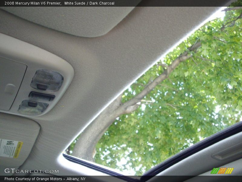 White Suede / Dark Charcoal 2008 Mercury Milan V6 Premier