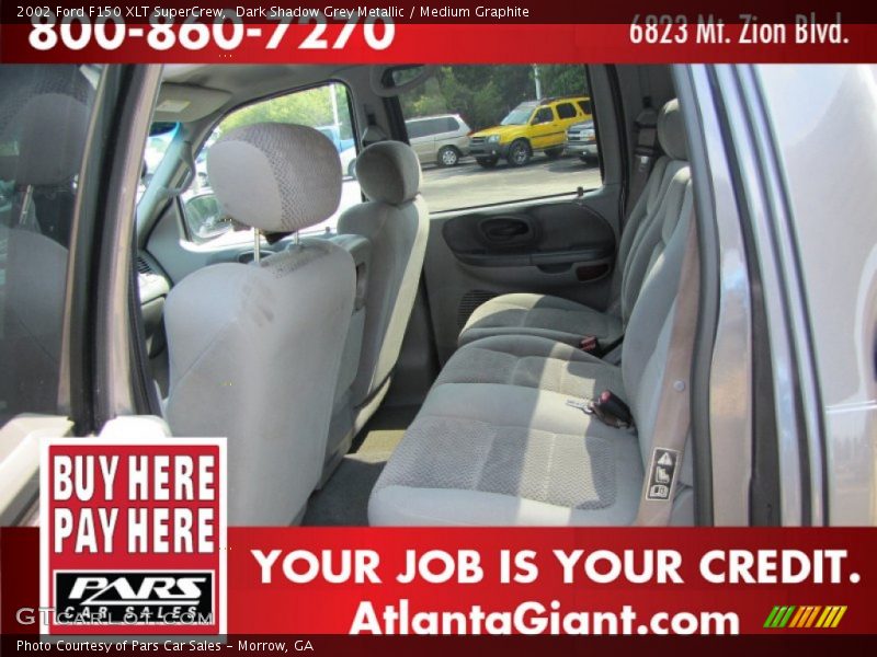Dark Shadow Grey Metallic / Medium Graphite 2002 Ford F150 XLT SuperCrew