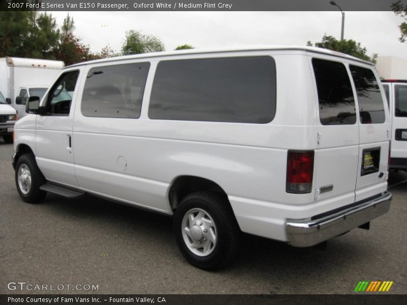 Oxford White / Medium Flint Grey 2007 Ford E Series Van E150 Passenger