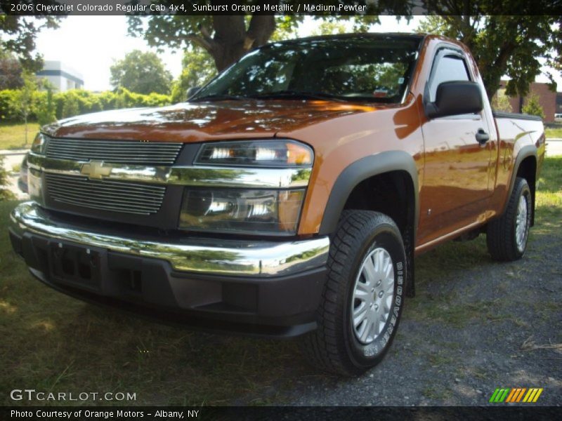 Sunburst Orange Metallic / Medium Pewter 2006 Chevrolet Colorado Regular Cab 4x4