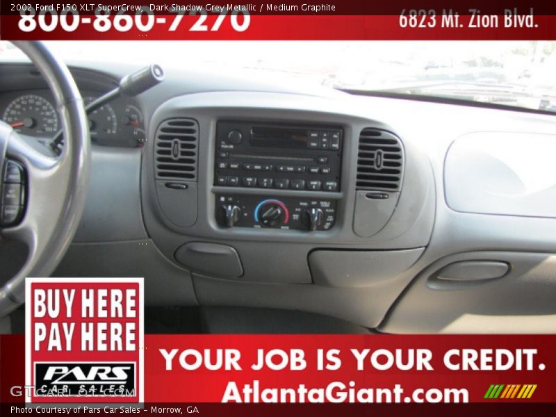 Dark Shadow Grey Metallic / Medium Graphite 2002 Ford F150 XLT SuperCrew