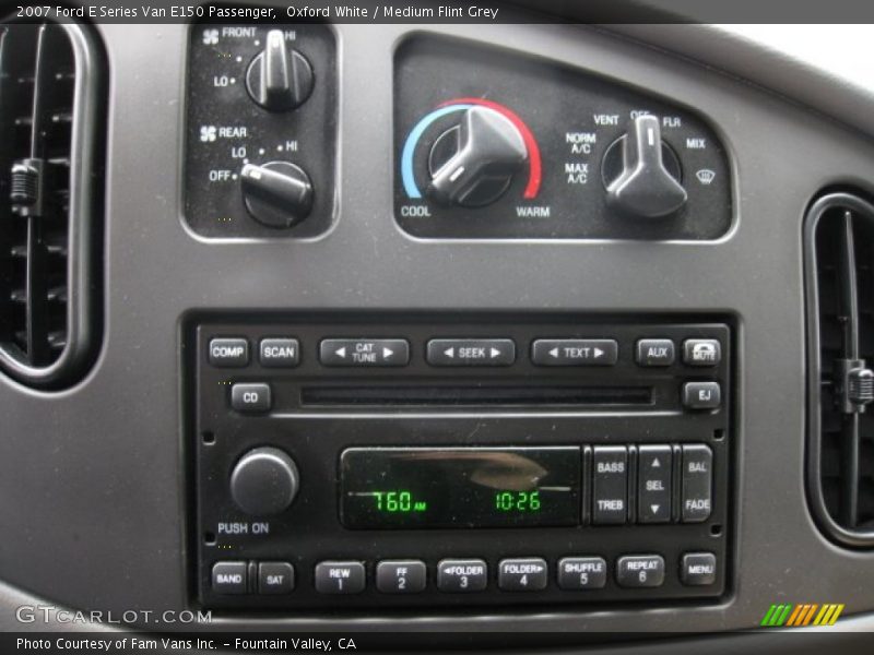 Controls of 2007 E Series Van E150 Passenger