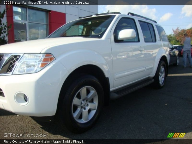 Avalanche White / Cafe Latte 2008 Nissan Pathfinder SE 4x4