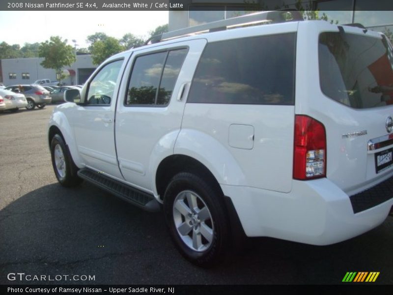 Avalanche White / Cafe Latte 2008 Nissan Pathfinder SE 4x4