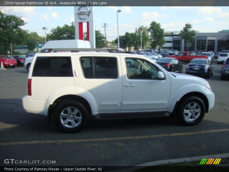 Avalanche White / Cafe Latte 2008 Nissan Pathfinder SE 4x4
