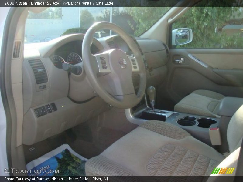 Avalanche White / Cafe Latte 2008 Nissan Pathfinder SE 4x4