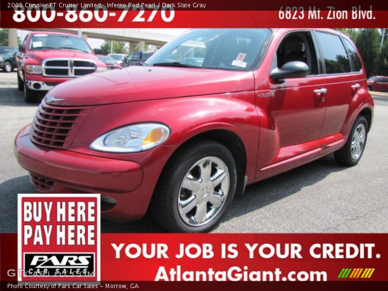 Inferno Red Pearl / Dark Slate Gray 2003 Chrysler PT Cruiser Limited