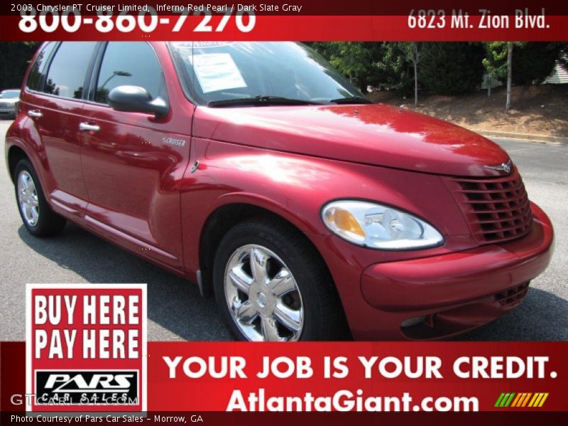 Inferno Red Pearl / Dark Slate Gray 2003 Chrysler PT Cruiser Limited