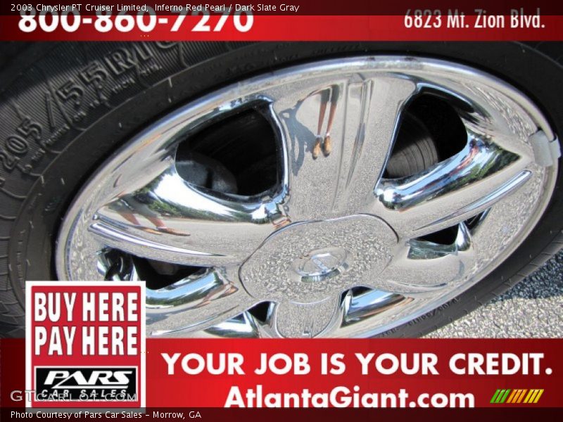 Inferno Red Pearl / Dark Slate Gray 2003 Chrysler PT Cruiser Limited