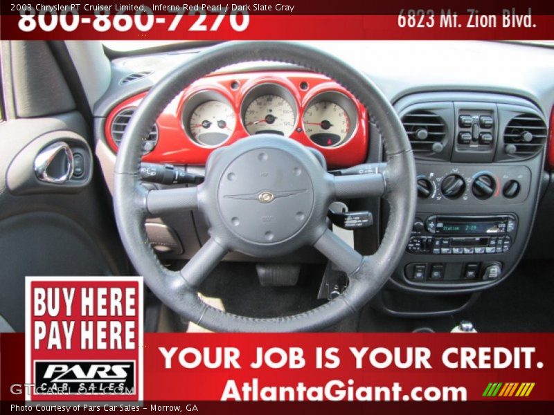 Inferno Red Pearl / Dark Slate Gray 2003 Chrysler PT Cruiser Limited