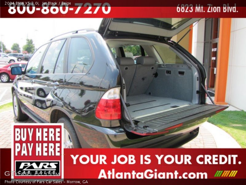 Jet Black / Beige 2004 BMW X5 3.0i