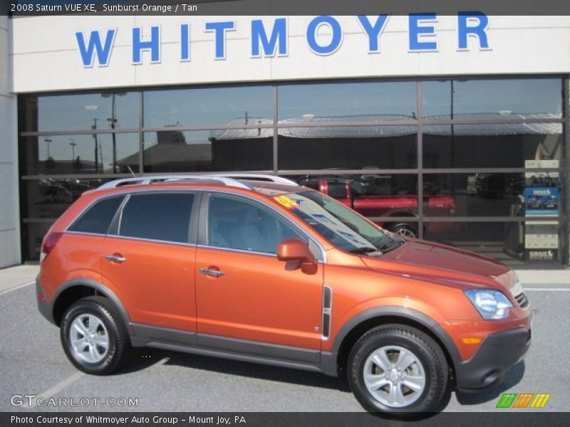 Sunburst Orange / Tan 2008 Saturn VUE XE