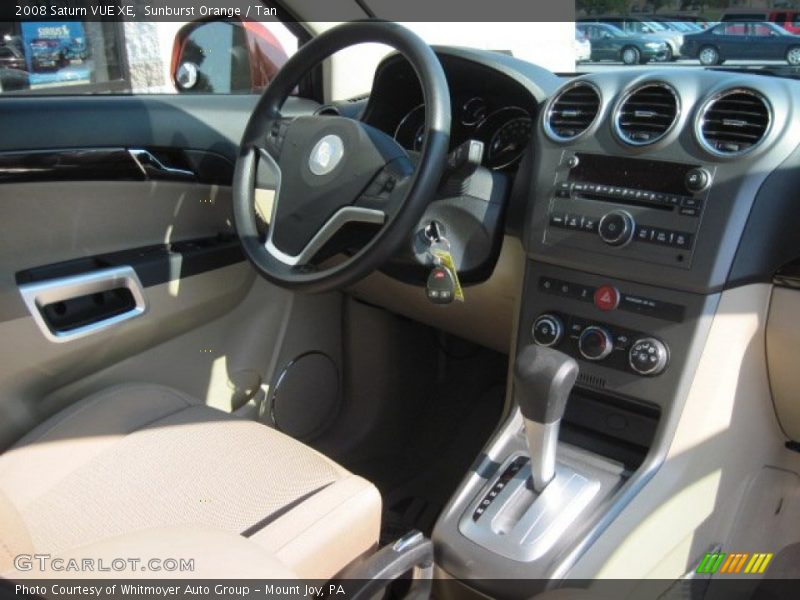 Sunburst Orange / Tan 2008 Saturn VUE XE