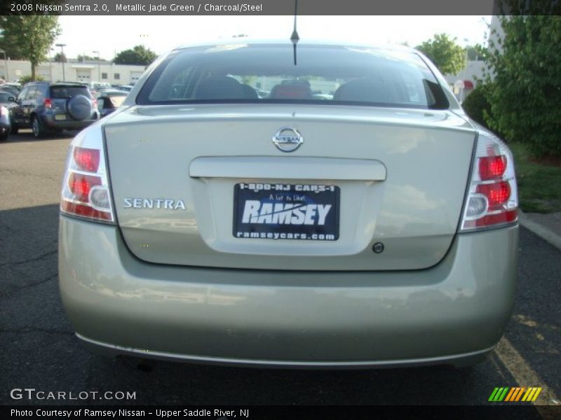 Metallic Jade Green / Charcoal/Steel 2008 Nissan Sentra 2.0