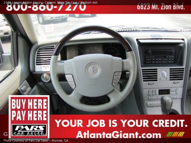 Ceramic White Tri-Coat / Medium Ash 2003 Lincoln Aviator Luxury