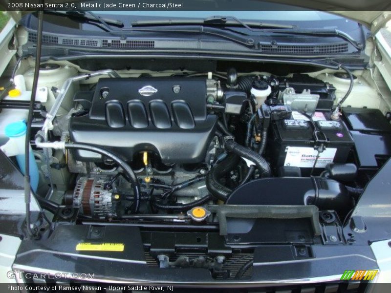 Metallic Jade Green / Charcoal/Steel 2008 Nissan Sentra 2.0