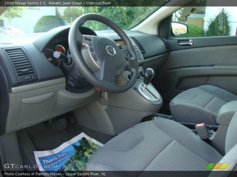 Metallic Jade Green / Charcoal/Steel 2008 Nissan Sentra 2.0