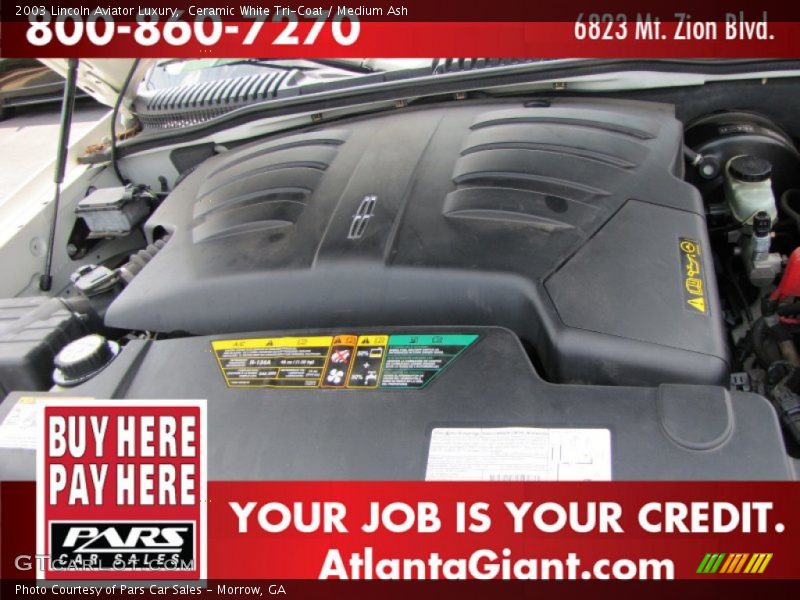 Ceramic White Tri-Coat / Medium Ash 2003 Lincoln Aviator Luxury