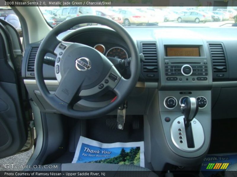 Metallic Jade Green / Charcoal/Steel 2008 Nissan Sentra 2.0