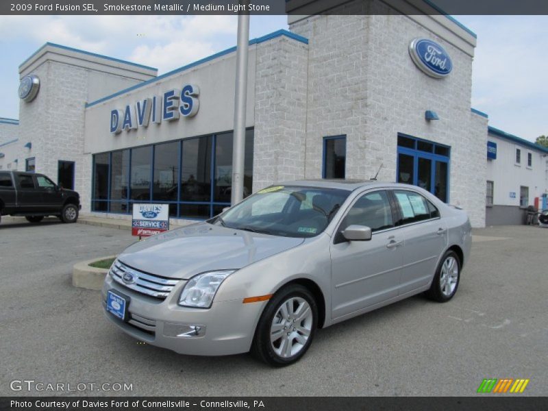 Smokestone Metallic / Medium Light Stone 2009 Ford Fusion SEL