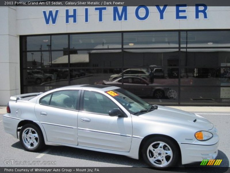 Galaxy Silver Metallic / Dark Pewter 2003 Pontiac Grand Am GT Sedan