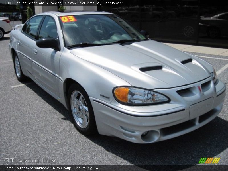 Galaxy Silver Metallic / Dark Pewter 2003 Pontiac Grand Am GT Sedan