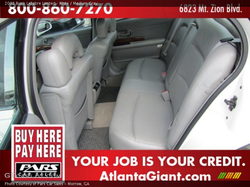 White / Medium Gray 2002 Buick LeSabre Limited