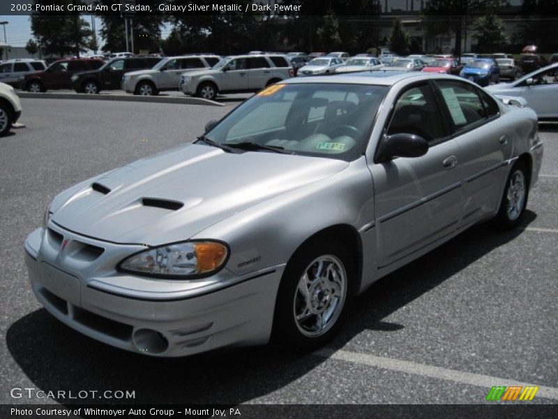 Galaxy Silver Metallic / Dark Pewter 2003 Pontiac Grand Am GT Sedan