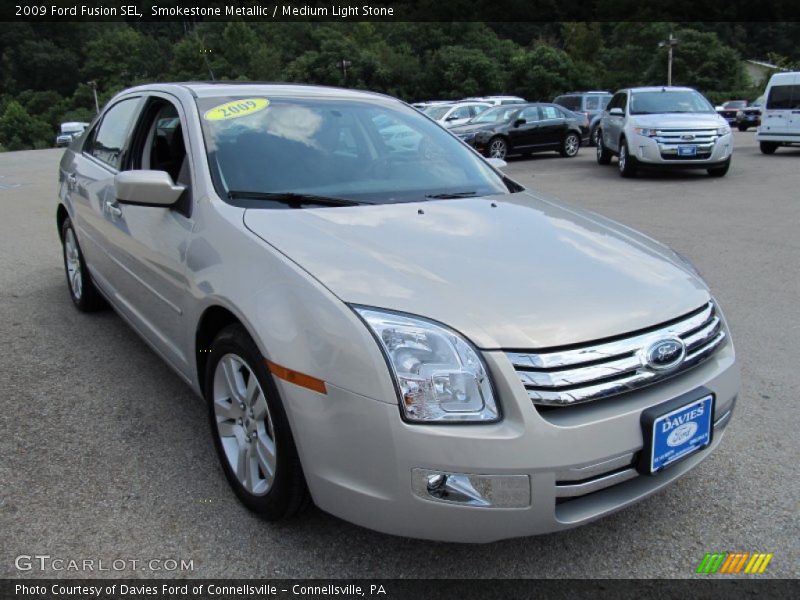 Smokestone Metallic / Medium Light Stone 2009 Ford Fusion SEL