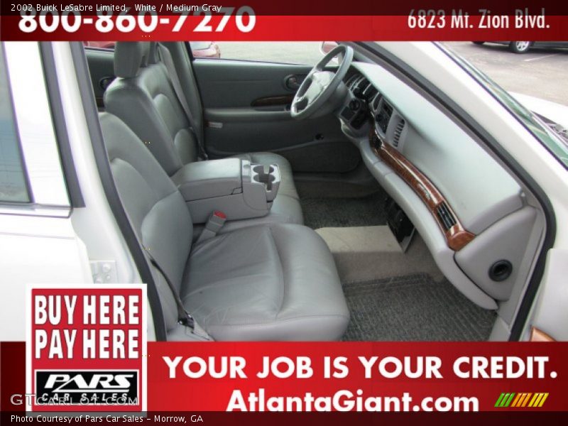 White / Medium Gray 2002 Buick LeSabre Limited