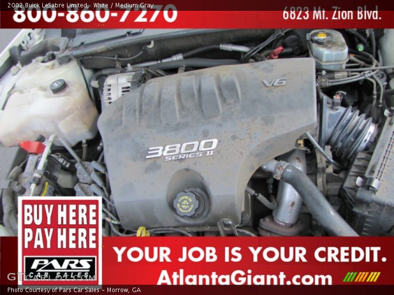 White / Medium Gray 2002 Buick LeSabre Limited