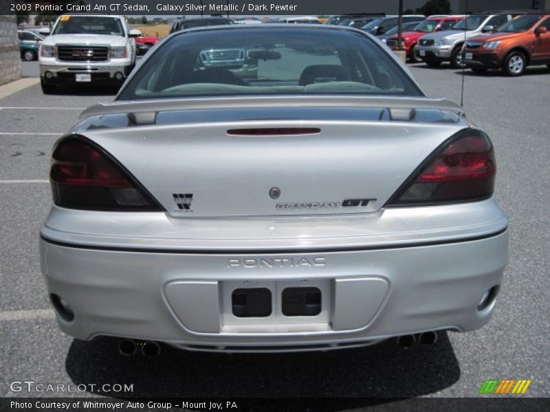 Galaxy Silver Metallic / Dark Pewter 2003 Pontiac Grand Am GT Sedan