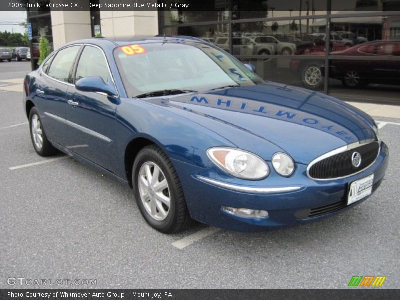 Deep Sapphire Blue Metallic / Gray 2005 Buick LaCrosse CXL