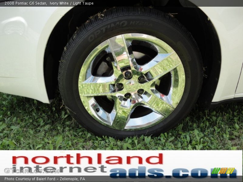 Ivory White / Light Taupe 2008 Pontiac G6 Sedan