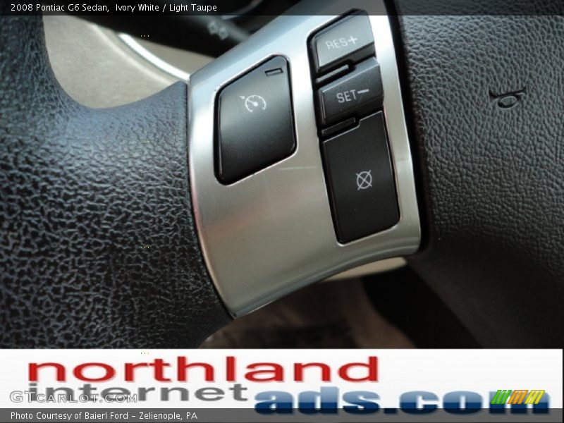 Ivory White / Light Taupe 2008 Pontiac G6 Sedan