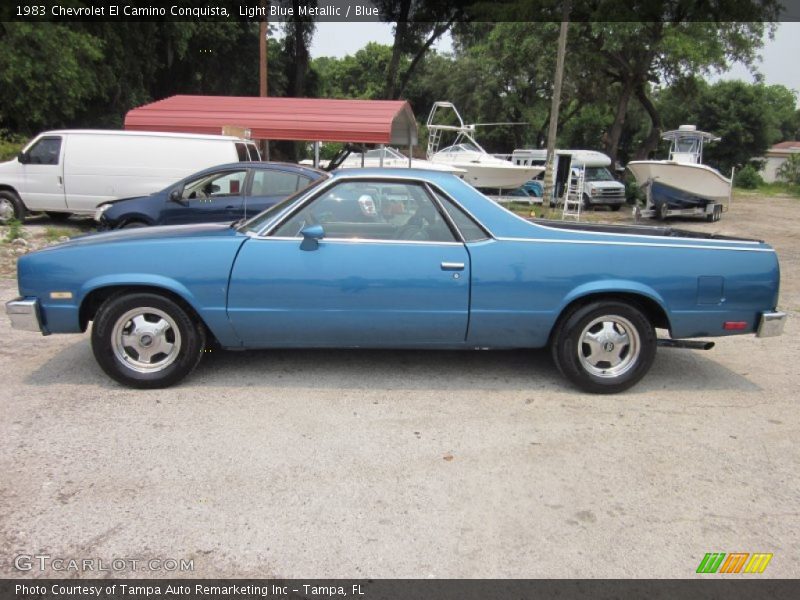 Light Blue Metallic / Blue 1983 Chevrolet El Camino Conquista