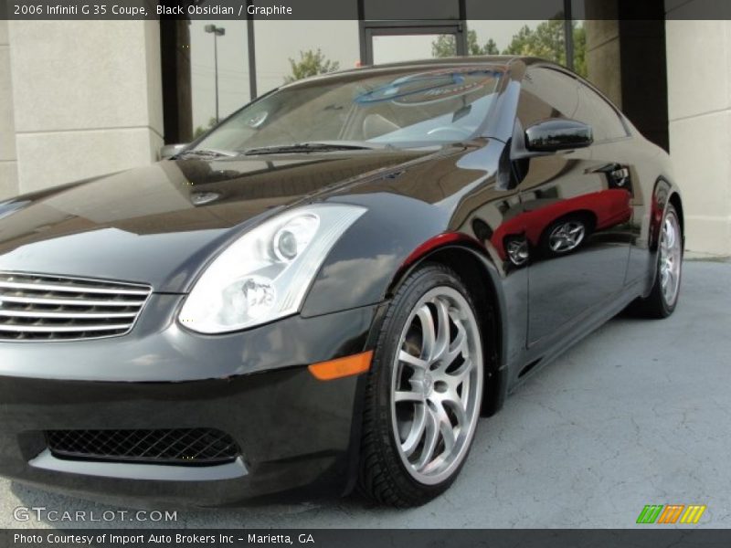 Black Obsidian / Graphite 2006 Infiniti G 35 Coupe