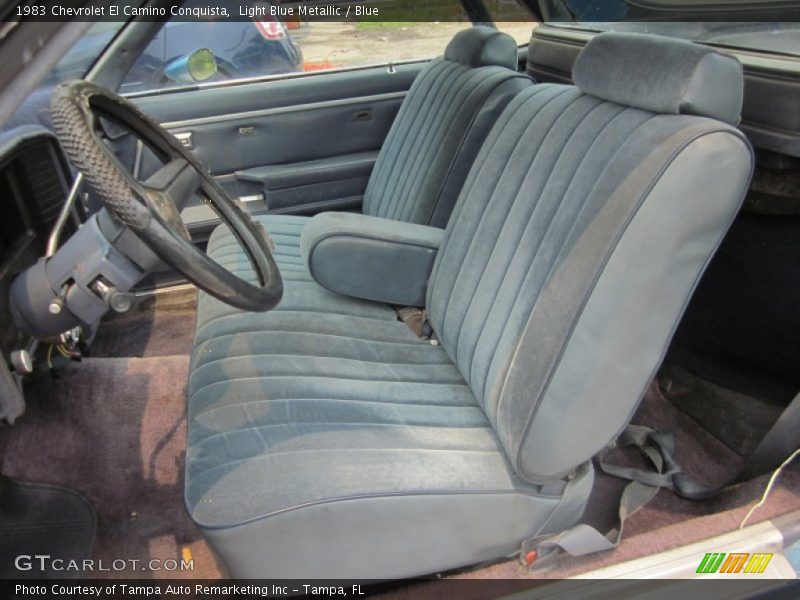  1983 El Camino Conquista Blue Interior
