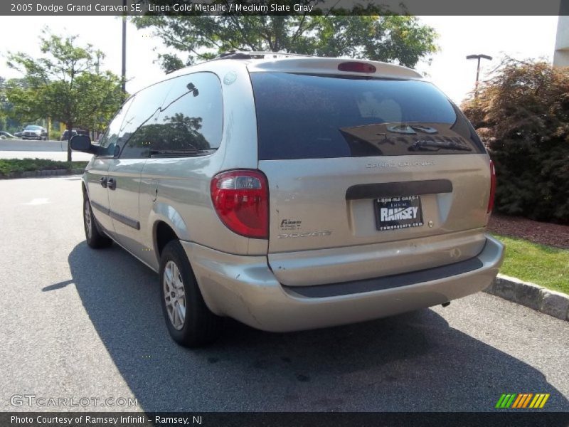 Linen Gold Metallic / Medium Slate Gray 2005 Dodge Grand Caravan SE