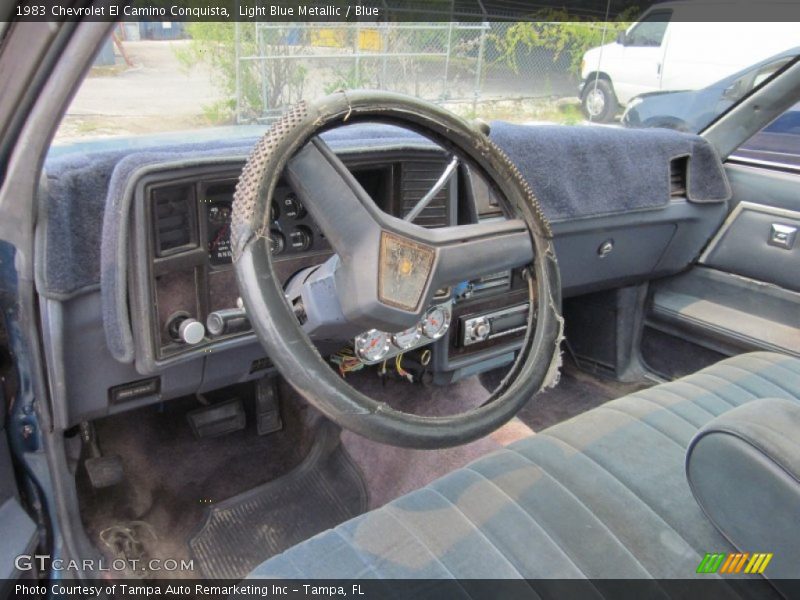 Light Blue Metallic / Blue 1983 Chevrolet El Camino Conquista