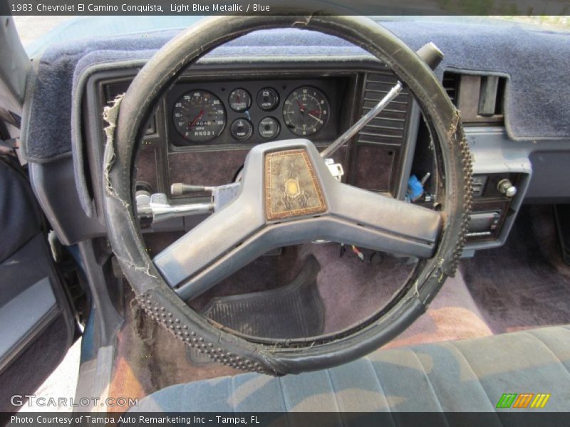 Light Blue Metallic / Blue 1983 Chevrolet El Camino Conquista