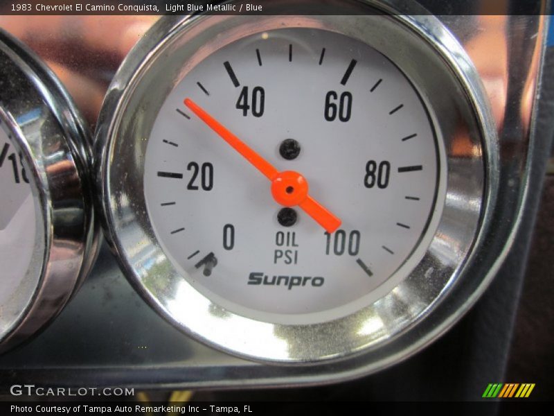 Light Blue Metallic / Blue 1983 Chevrolet El Camino Conquista