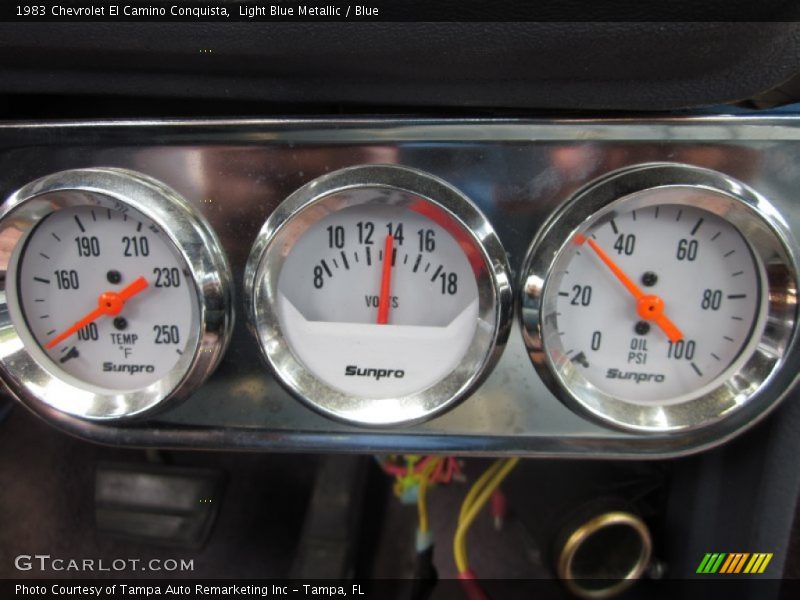Light Blue Metallic / Blue 1983 Chevrolet El Camino Conquista