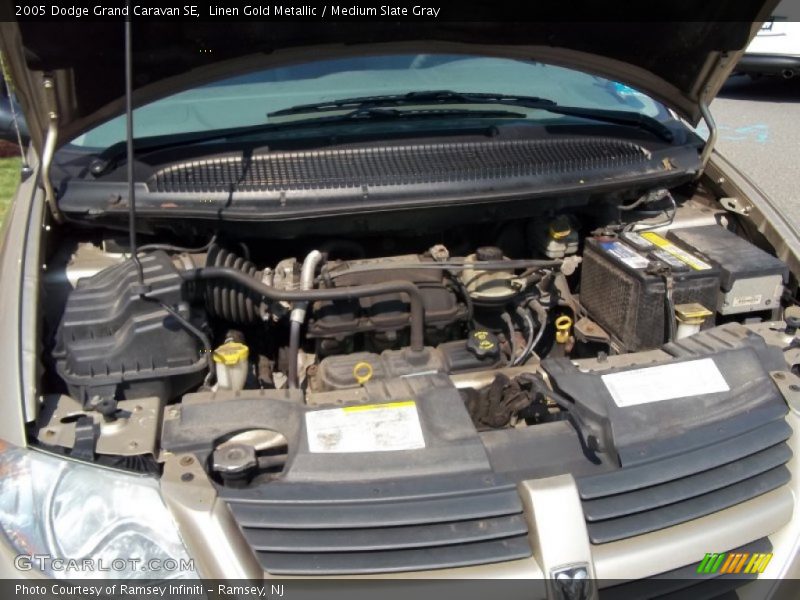 Linen Gold Metallic / Medium Slate Gray 2005 Dodge Grand Caravan SE