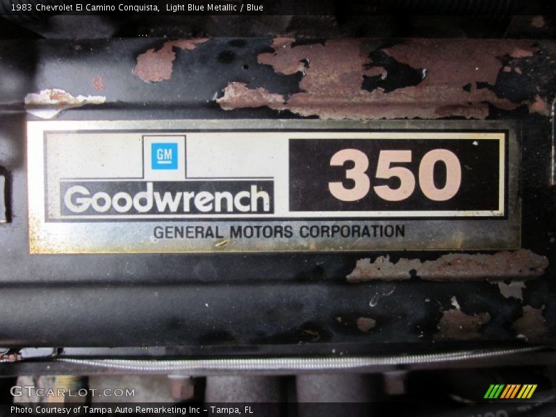  1983 El Camino Conquista Engine - 5.0 Liter OHV 16-Valve V8