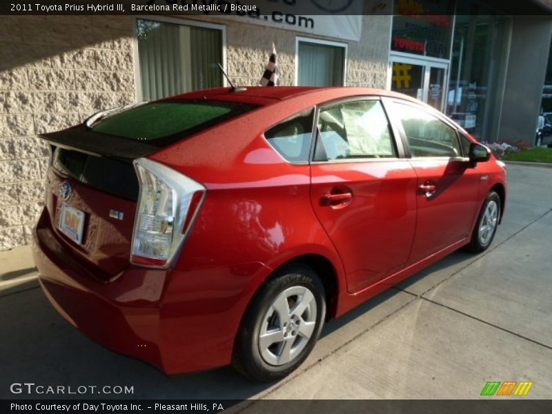 Barcelona Red Metallic / Bisque 2011 Toyota Prius Hybrid III