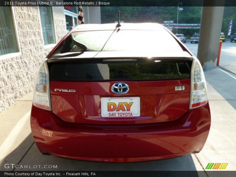 Barcelona Red Metallic / Bisque 2011 Toyota Prius Hybrid III