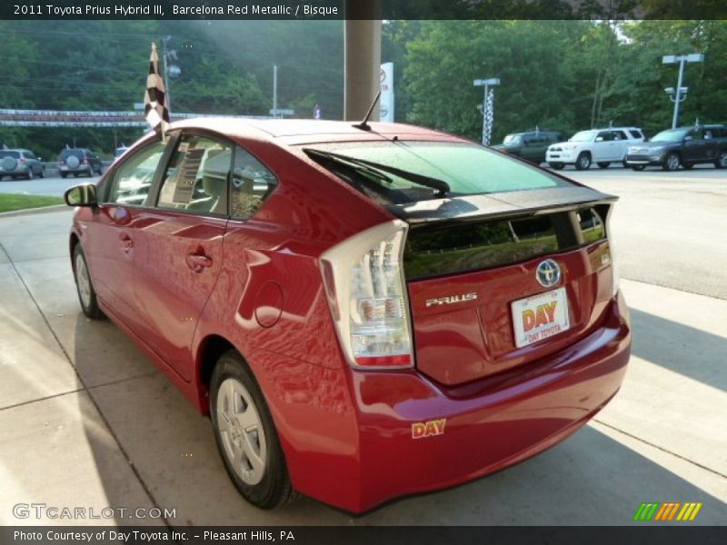 Barcelona Red Metallic / Bisque 2011 Toyota Prius Hybrid III