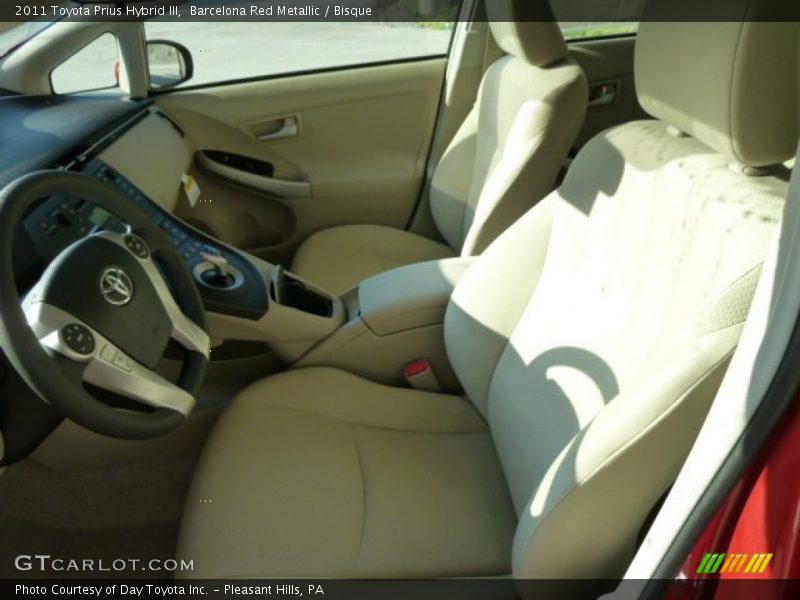 Barcelona Red Metallic / Bisque 2011 Toyota Prius Hybrid III