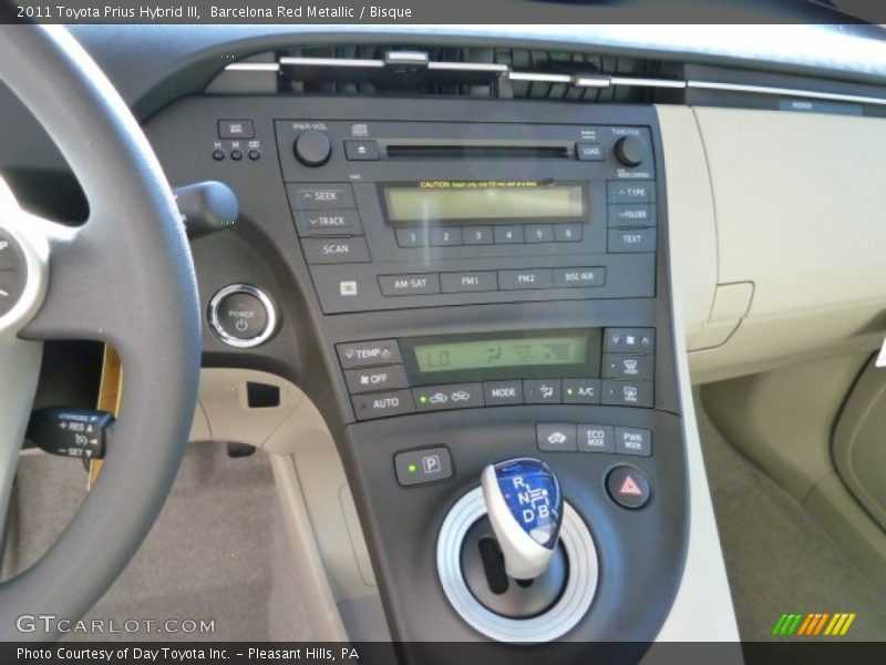 Barcelona Red Metallic / Bisque 2011 Toyota Prius Hybrid III